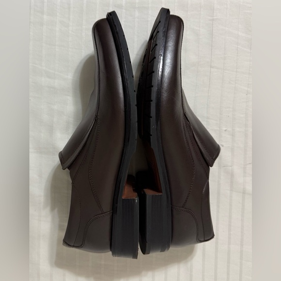 Franco Fortini Keith leather brown men's loafers dress shoes slip-on size 12M - Picture 12 of 14
